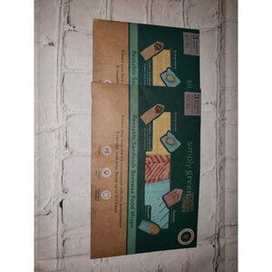 2 Packs Simply Green Reusable Sandwich Beeswax Food Wraps Washable Biodegradable